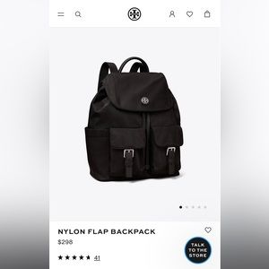 BRAND NEW Tory Burch nylon backpack